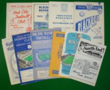 1950s Northern Teams (H + A) Football Programmes: To include York City v Bradford 30/8, Blackburn