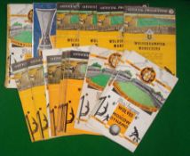 European Wolverhampton Wanderers Football Programmes: To include Wolves v Moscow Dynamo 1955 x2,