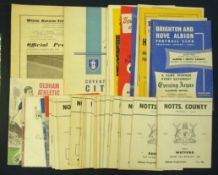 1962/3 Notts County Programmes: 22 programmes from the worst weather effected season in history.