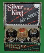 6x Silver King HV High Velocity wrapped golf balls – in makers’ original hinged box incl a wrapped