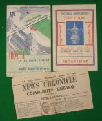 1947 FA Cup Final Football Programme: Played at Wembley 26th April 1947 Burnley v Charlton