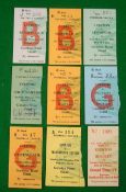 Everton Home Match Tickets 1962/3 to 1968: Including v Tottenham Hotspur 1962/3, v Manchester United