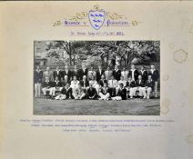 1954 Sussex v Pakistan official joint cricket team photograph – played at Hove May 1954 on the