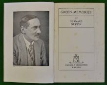 Darwin, Bernard – “Green Memories” c.1930 – original green cloth boards and gilt spine slight wear