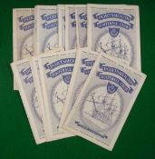 Portsmouth Home Programmes 1953/4 to 1959/60: Including 1953/4 v Charlton Athletic, 1956/7 v