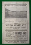 Rare 1942 Aberaman FC v Lovells Athletic Football Programme: Regional Cup Final played at Ninian