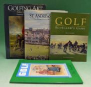 Golfing Art and History related books (4) – to incl David Hamilton signed “Golf – Scotland’s Game”