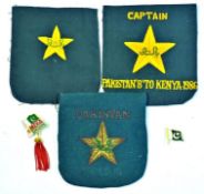 5x official Pakistan International cricket blazer pocket crests – to include “Captain Pakistan “B”