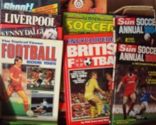 Selection of Football Books and Annuals: To include Guinness Soccer Records, 1985 Topical Times, Roy