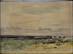 Ferrier, George Straton R.A. (Scottish b. 1852- 1912) “GULLANE LINKS” water colour on paper