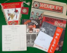 Collection of Manchester United Related Items: To consist of 1968 European Cup Winners Pennant,