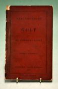 Balfour, James -“Reminiscences of Golf on St Andrews Links” 1st ed 1887, original red wrappers,