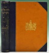 Hutchinson, Horace G –“Golf - Badminton Library” large paper deluxe leather 1st ltd ed 1890 no.36/
