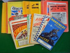 Speedway Programmes from late 1940s onwards - to incl 3x 48/49 Harringay, Wembley, Plymouth, 12 x ‘