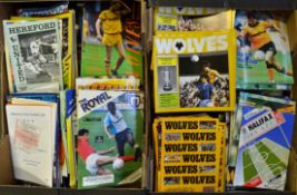 1980s Wolverhampton Wanderers Football Programmes: Home Games covering most games and Cup Rounds.