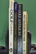 Golf Collectors Reference books, Auction Catalogue and Price guides (5) to incl 2x signed –