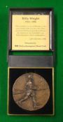 Billy Wright of Wolverhampton Wanderers Bronze Medallion: 1924-1994 limited edition of 250 cast in