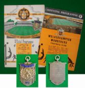 1951-52 Wolverhampton Wanderers v The Central League Football Programme and Medal: Played at The