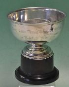 1907 Looe Tennis Club silver trophy – made by Mappin & Webb medium size bowl engraved hallmarked
