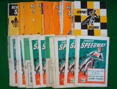 Collection of Newport and Cardiff Speedway Programmes: Newport 1965 – 69 including League and Cup