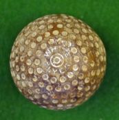 Early and rare Craig Park “White Flyer” dimple guttie golf ball – used but still retaining some of