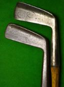 2x interesting flanged sole putters to incl “The Retriever” with oval hosel and shaft and another
