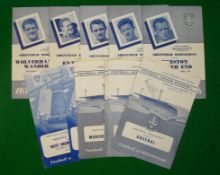 1961 Sheffield Wednesday (H) Football Programmes: v Arsenal signed to front by Keith Ellis,