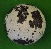 “The Granton” bramble pattern rubber core golf ball – retaining 50% of the original white finish