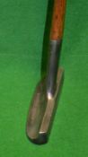 Fine A G Spalding & Bros “Chicopee” centre shaft putter c. 1920 – with flanged sole and random punch