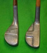 2x interesting alloy mallet head putters to incl Cassidy “Vee” and The New Mills RBB model – both