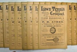 Rare and early 1900/01 Lawn Tennis and Croquet magazines – to incl Vol. V no 97 April 25th 1900 to