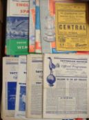 Programmes 1950s onwards: Including Many choice items noted Manchester United v Dukla Prague