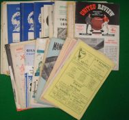 1950s Mostly Sub-Standard Football Programmes: To include 1956/57 Notts v Liverpool, 1955/56