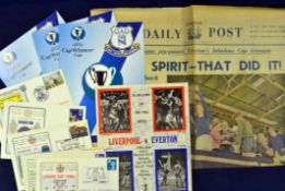 Everton Autographs: Liverpool v Everton F.A. Cup Semi-Final 1977 programme signed by 13 including