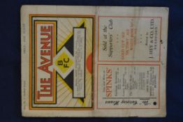 Bradford Park Avenue Programme: v Sheffield United 1937/8 Division Two played 12th September. Fair