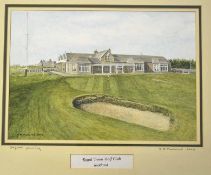 Craddock B.S. (Amateur) “ROYAL TROON GOLF CLUB” – original water colour signed and dated 2004 –