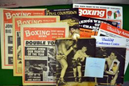 Group of World and Commonwealth Boxing Programmes: To include Welsh Welterweight Colin Jones