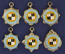 Collection of Wallasey Cycle Racing silver and enamel medals c. 1932 (6)– all relating to Wallasey