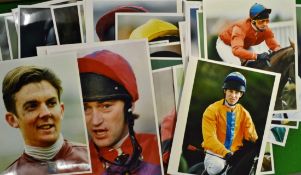 Horse Racing: A good collection of National Hunt A4 size Colour Press Photographs of Jockeys c1996