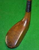 Fine Forgan “Forganite Tolley” mallet head putter with thick brass sole plate – fitted with replaced