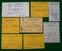 Wrexham Tickets: Mostly Home Matches including v Arsenal (Director’s Box) 1977/8 v West Ham United &