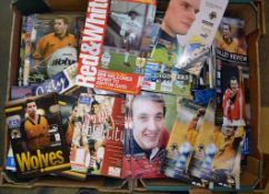 1990s Wolverhampton Wanderers Football Programmes: Home Games covering most games and Cup Rounds.