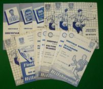 1960 Sheffield Wednesday (H) Football Programmes: v Blackburn Rovers, Everton, Bolton, Chelsea,