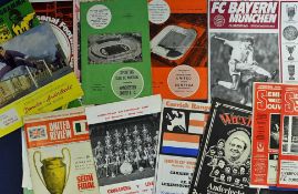 European Match Football Programmes: Various Competitions and Friendlies including Bayern Munich v
