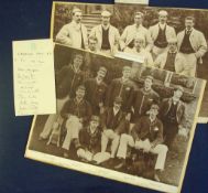 Oxford & Cambridge University rowing pictures and autographs – to incl 2x 1889 large black-and-white