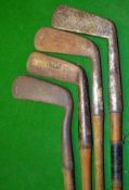 3x various early blade putters to Nicoll Protected Pat forward bent neck, R Forgan POWF, an early