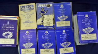 Everton Football Programmes: Including Homes (125) and Aways (55) 1959/60 to 1968/9. Some complete