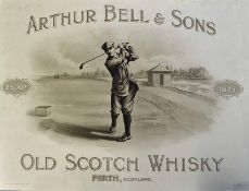 Arthur Bell & Son Whisky Poster c. 1900 “ARTHUR BELL AND SONS - OLD SCOTCH WHISKY – PERTH