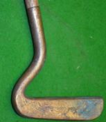 Jack Armitage “Slottem-in” brass forward swan neck putter – fitted with a full length period