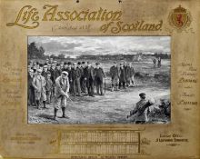Michael James Brown (1853-1947) ORIGINAL1900 LIFE ASSOCIATION OF SCOTLAND GOLFING CALENDAR –